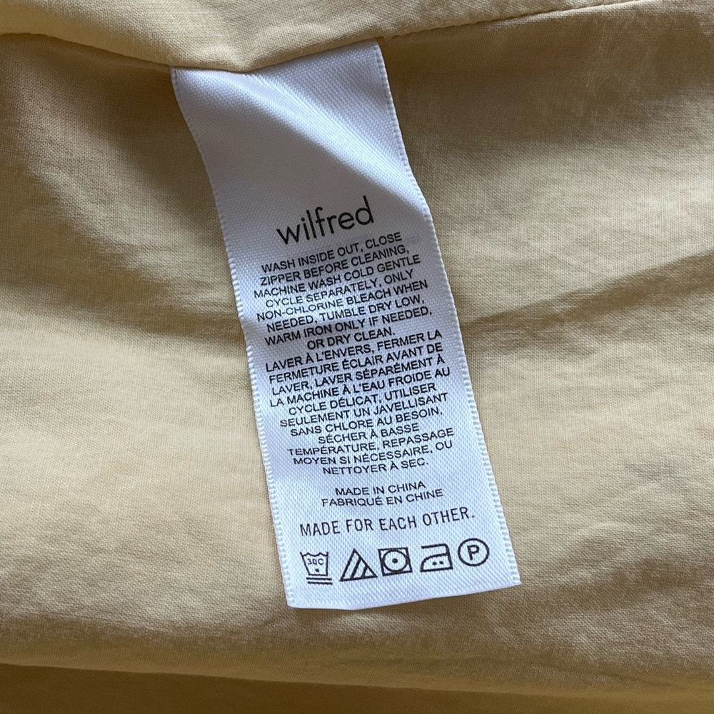 Aritzia Wilfred Rowena Linen Yellow Summer Vacation Boho Dress Cotagecore Sz 2 - Picture 12 of 13